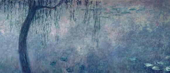 Seerosen: Zwei Trauerweiden, linker Abschnitt, 1914-18